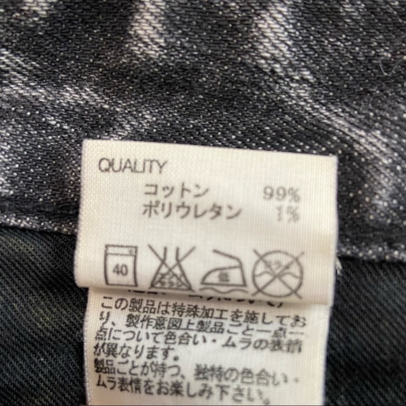 MOUSSY Vintage Black Acid Jeans - Size:26 - Picture 14 of 14